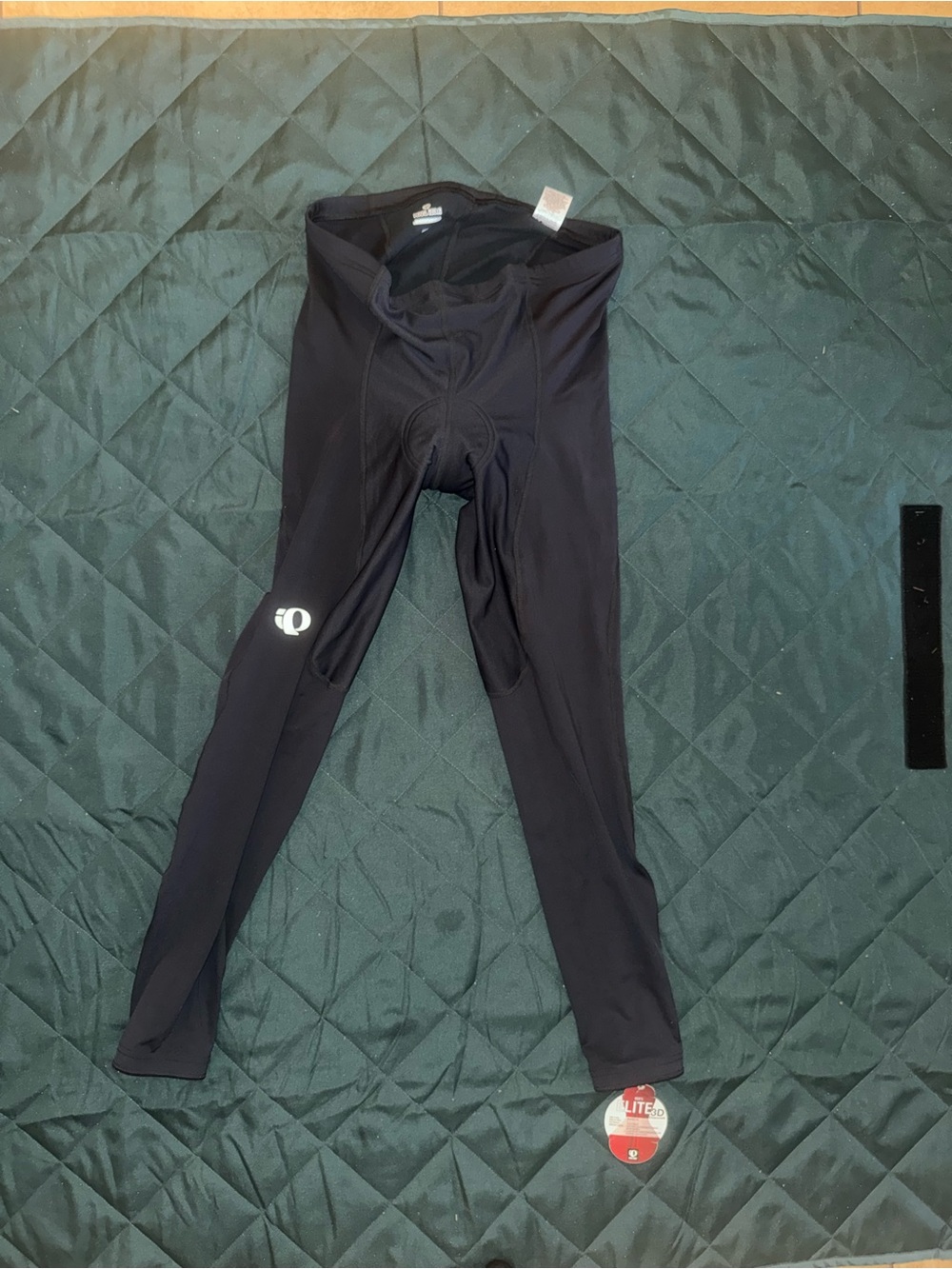 Pearl Izumi Black Men's Cycling Tights with Reflective Logo